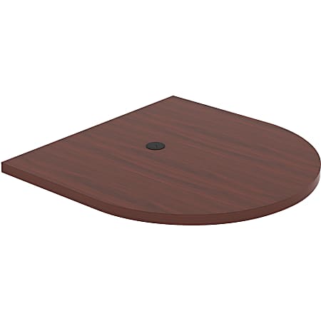 Lorell® Prominence Conference Oval Table Top, 48"W x 48"L, Mahogany
