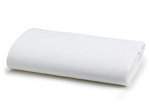 Medline Muslin Flat Sheets, 66" x 115", White, Pack Of 12