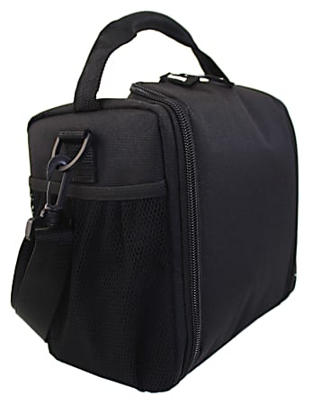 Office Depot® Solid Top-Zip Lunch Box, Black
