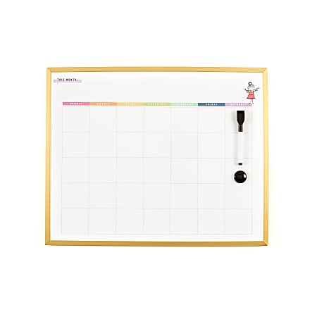 Little Yellow Bicycle Binder Magnetic Dry Erase White Board 8 34 x 12 Black  - Office Depot