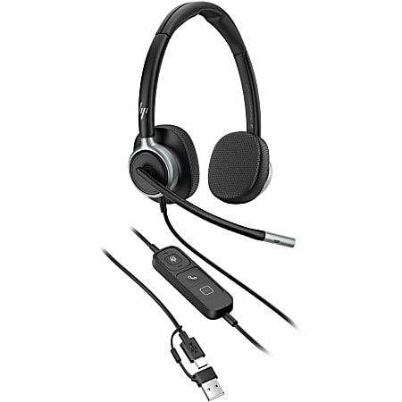 Poly Mission 625 Stereo USB Wired Headset, C01C6A6