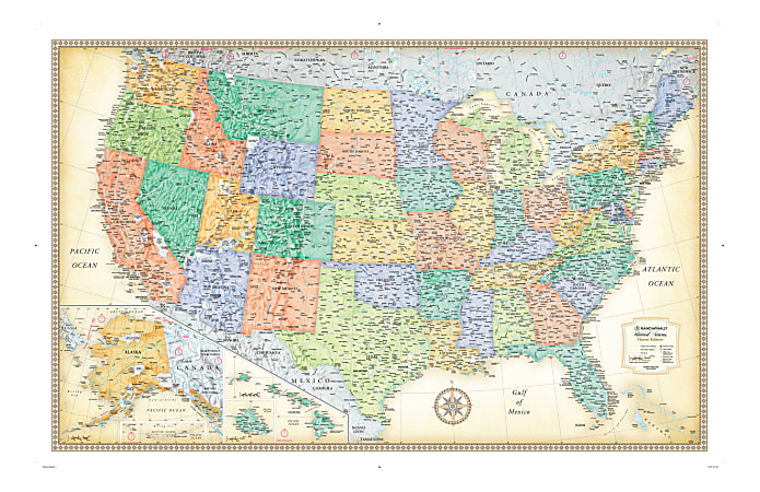 Rand McNally Classic U.S. Wall Map