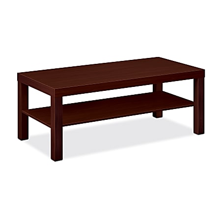 basyx by HON® Wood Laminate Coffee Table, Mahogany