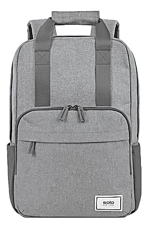 Solo Bags Reclaim Backpack With 15.6 Laptop Pocket 51percent Recycled Gray - Office Depot