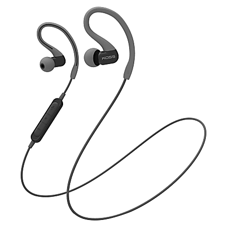 Koss BT232i Bluetooth FitClips Earbuds With Microphone And In-Line Remote, Black, 196651