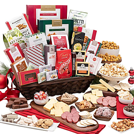 Gourmet Gift Baskets The Corporate Show Stopper Christmas Gift Basket