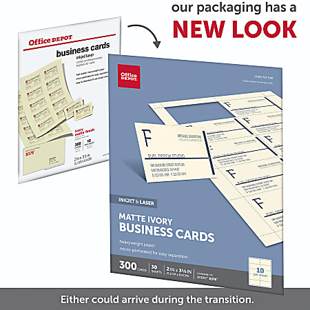 Office depot business card discount