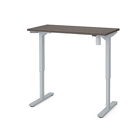 Bestar Universel Electric 48"W Standing Desk, Electric, Bark Gray