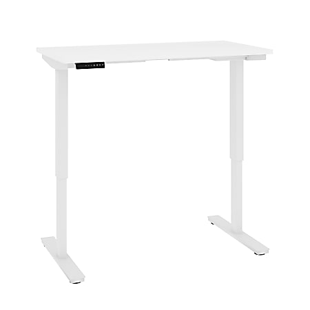 Bestar Universel Electric 48"W Height-Adjustable Standing Desk, Electric, White