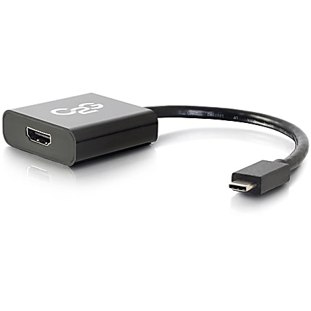 C2G USB C to HDMI Adapter - USB C to HDMI Adapter - 4K 30Hz - Black - M/M - External video adapter - USB-C 3.1 - HDMI - black