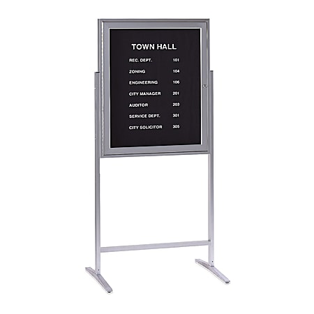 Ghent Sentry Non-Magnetic Bulletin Board, Fabric, 68” x 68”, Black, Satin Aluminum Frame
