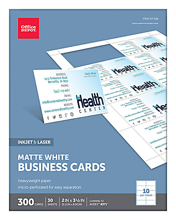 Business cards office depot sale