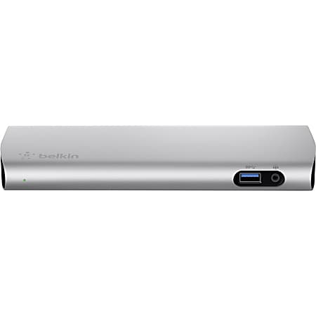 Belkin Docking Station - for Desktop PC/Notebook/Monitor - USB Type C - 5 x USB Ports - 3 x USB 3.0 - USB Type-C - Network (RJ-45) - DisplayPort - Audio Line Out - Thunderbolt - Wired