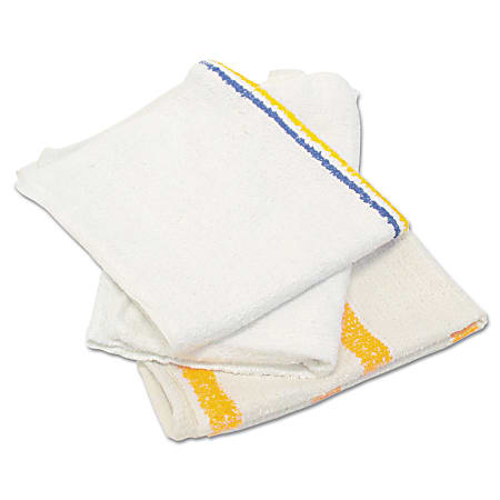 Value Counter Cloth/Bar Mop, White, 25 Pounds/Bag