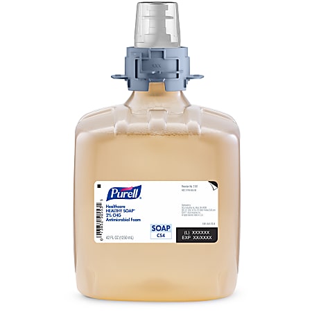 Purell® Healthcare Healthy Soap CS4 Antibacterial Foaming Hand Soap Refills, Unscented, 1250 mL, Pack Of 3 Bottles