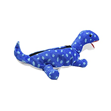 Office Depot® Brand Plush Animal Pencil Pouch, 11" x 4", Dino