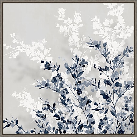 Amanti Art Blue Spring I by Isabelle Z Framed Canvas Wall Art Print, 22”H x 22”W, Graywash