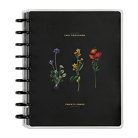 Happy Planner Weekly/Monthly Planner, 7” x 9-1/4”, Deep Botanicals, January To December 2023, PPCD12-303