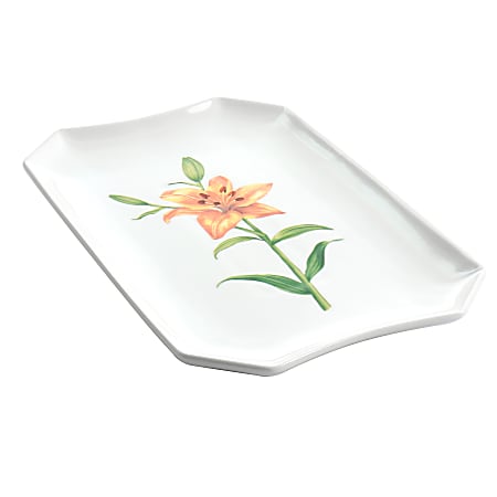 Martha Stewart Botanical Garden Fine Ceramic Serving Platter,