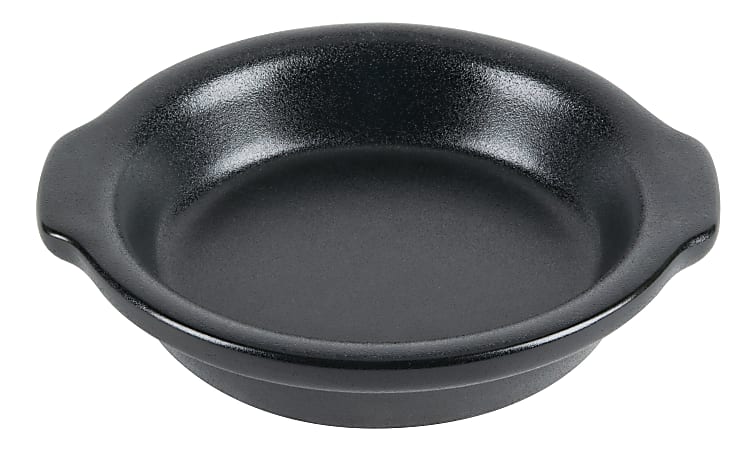 Foundry Ceramic Oval Baker Dishes, 14 Oz, Black, Pack Of 24 Dishes