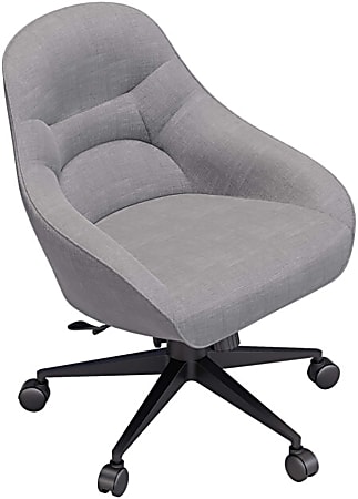 Vari Mid-Back Upholstered Conference Chair, Sterling Gray