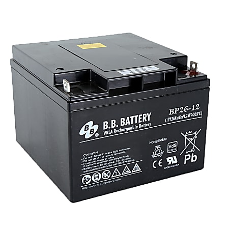 B & B BP Series Battery, BP26-12, B-SLA1228