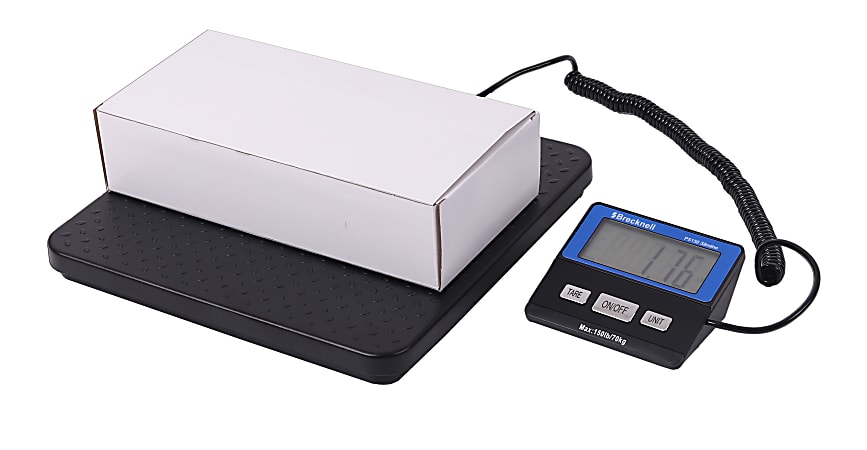 Brecknell 400 lb. Portable Shipping Scale 400 lb 181 kg Maximum Weight  Capacity White - Office Depot