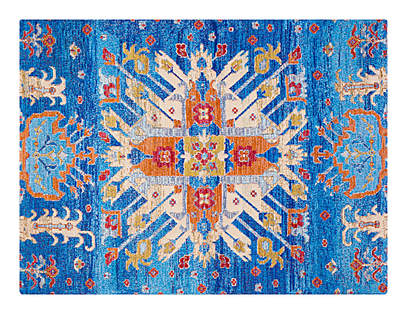 Anji Mountain Las Cruces Rug’d Chair Mat, 1/4"H x 36”W x 48”D, Multicolor