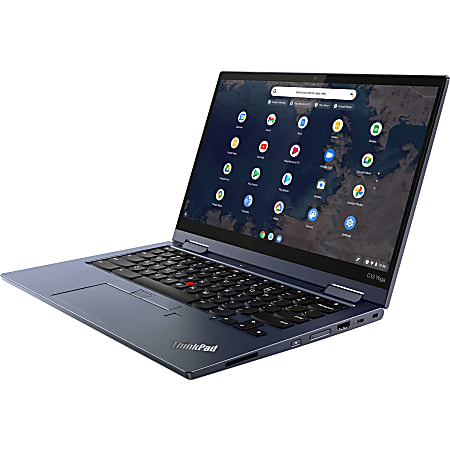 Lenovo ThinkPad C13 Yoga Gen 1 20UX001PUS 13.3" Touchscreen 2 in 1 Chromebook - Full HD - 1920 x 1080 - AMD 3150C  (2 Core) 2.40 GHz - 4 GB RAM - 32 GB Flash Memory - Abyss Blue - Chrome OS - AMD Radeon Graphics