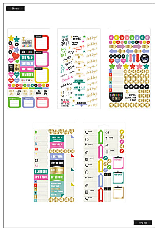 Happy Planner Stickers 9 18 x 4 1316 Everyday Reminders Pack Of 5