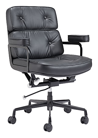 Zuo Modern Smiths Ergonomic High-Back Office Chair, Black