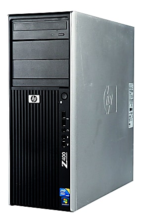 HP Z400 Workstation Refurbished Desktop PC, Intel® Xeon®, 8GB Memory, 1TB Hard Drive/120GB Solid State Drive, Windows® 10, HZ400TX81120WP