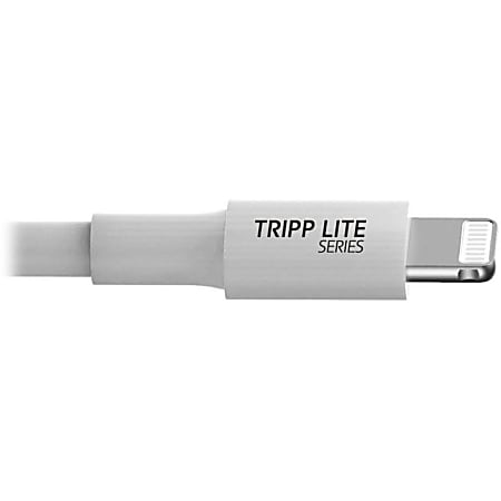 Eaton Tripp Lite Series USB-A to Lightning Sync/Charge Cable (M/M), MFi Certified, White, 10 ft. (3 m), M100010WH