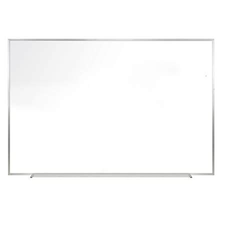 Ghent Magnetic Dry-Erase Whiteboard, Porcelain, 60-1/2" x 36-1/2", White, Satin Aluminum Frame