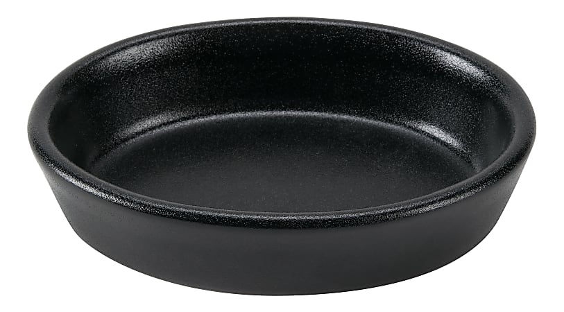 Foundry Ceramic Oval Baker Dishes, 10 Oz, Black, Pack Of 24 Dishes