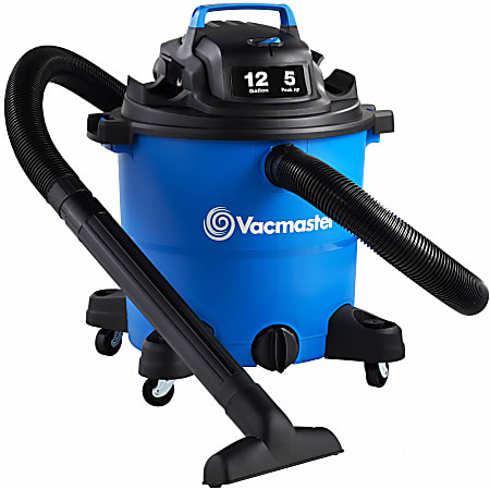 Vacmaster VOC1210PF Canister Vacuum Cleaner - 3728.50 W Motor - 12 gal - Bagged - Hose, Utility Nozzle, Floor Tool, Crevice Tool, Extension Wand, Filter - Bare Floor, Carpet, Concrete, Laminate Floor, Tile Floor, Vinyl Floor, Wooden Floor - Blue