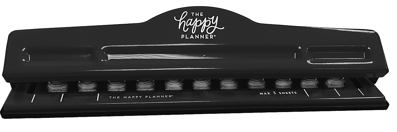 The Happy Planner Big Paper Punch Puncher Pink 11 Hole Punch