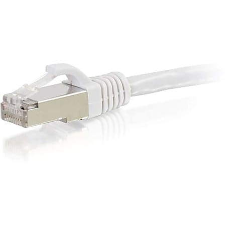 C2G-6ft Cat6 Snagless Shielded (STP) Network Patch Cable - White - Category 6 for Network Device - RJ-45 Male - RJ-45 Male - Shielded - 6ft - White
