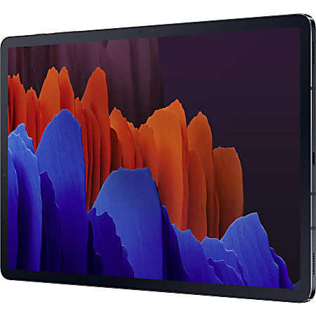 Samsung Galaxy Tab S7+ SM-T970 Tablet - 12.4" WQXGA+ - 8 GB RAM - 256 GB Storage - Android 10 - Mystical Black - Qualcomm Snapdragon 865 Plus SoC Octa-core (8 Core) 3.09 GHz