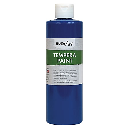 Handy Art 16 oz. Premium Tempera Paint - 16 fl oz - 1 Each - Blue