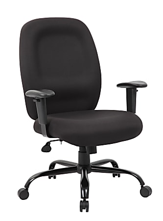 Boss Office Products Heavy-Duty Fabric Task Chair, Black 