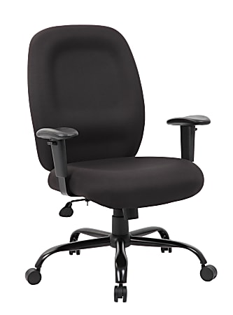 Boss Office Products Heavy-Duty Fabric Task Chair, Black