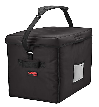 Cambro Delivery GoBags, 21" x 15" x 17", Black, Set Of 4 GoBags