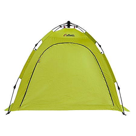 Outdoors Professional Beach Refuge Pop-Up Sun Shelter, 59”H x 83”W x 83”D, Green