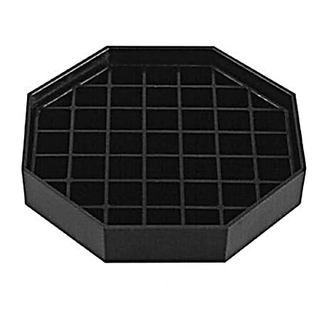 Bar Maid Trivet-Style Octagon Drip Tray, 6", Black