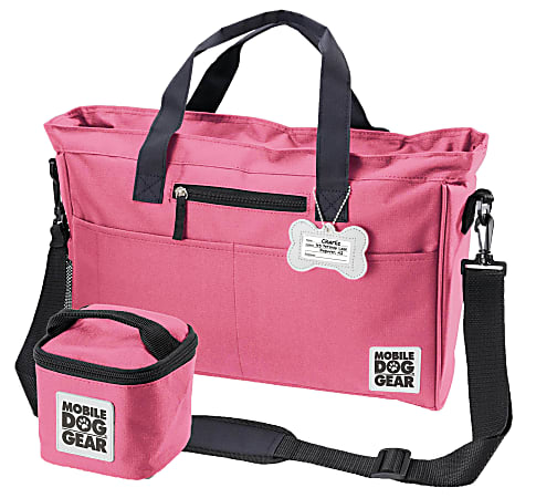 Overland Dog Gear Day Away Tote Bag, 11"H x 5"W x 16"D, Pink