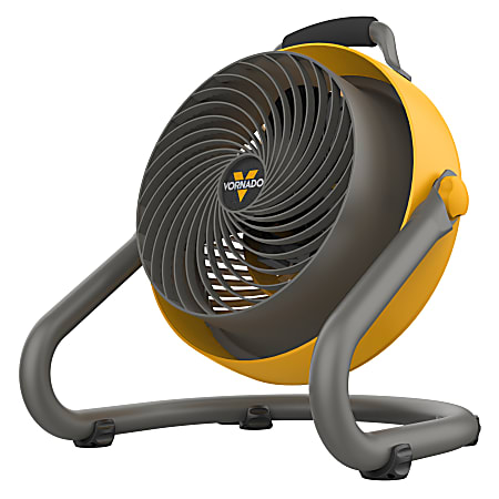 Vornado 293 Heavy-Duty 10-1/4" Blade 3-Speed Large Air Circulator, 17-1/2”H x 16-3/16”W x 15-1/4”D, Yellow