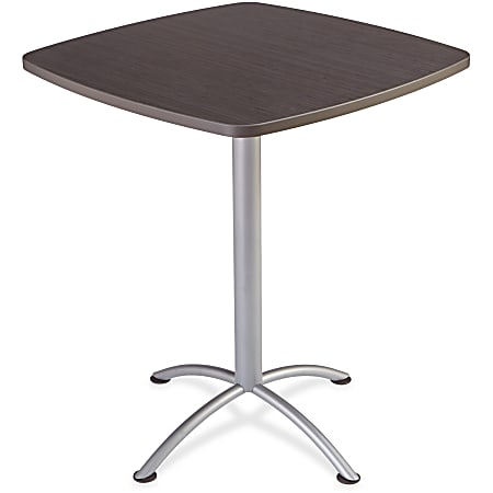 Iceberg iLand 42"H Square Bistro Table, Gray/Silver