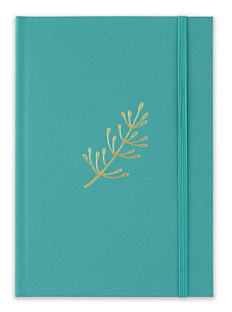 TUL® Hardcover Journal, Junior Size, Narrow Ruled, 192 Pages (96 Sheets), Teal
