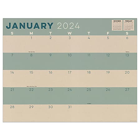 2024 TF Publishing Medium Monthly Desk Pad Calendar,